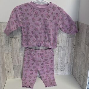 Carter's Lavender Floral Pajama Set